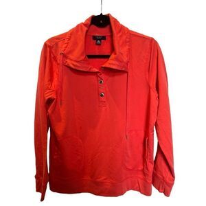 Chaps Women's Vintage Sweatshirt Pullover Cotton Coral Size XL